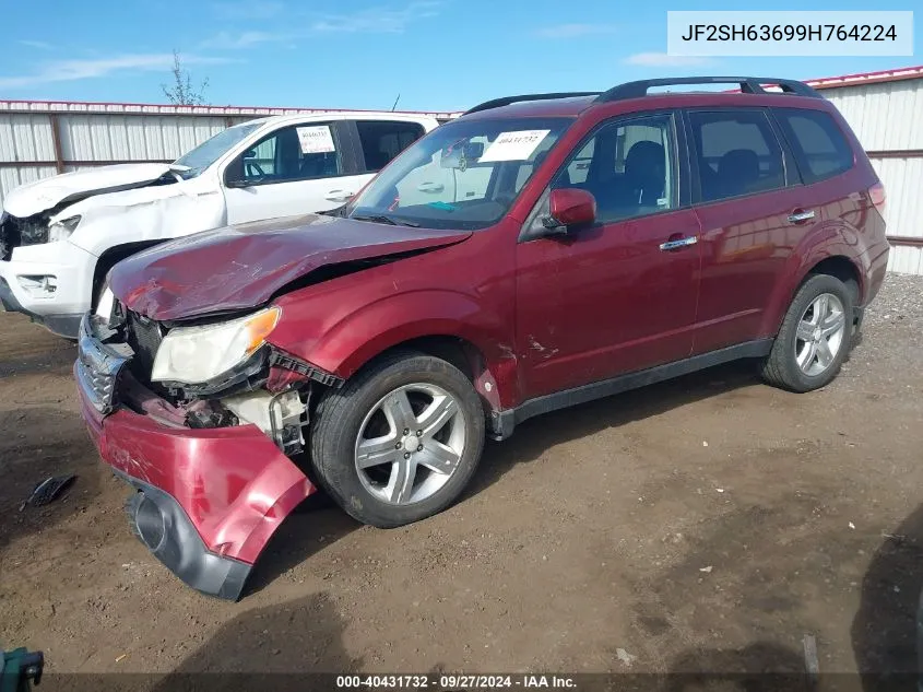 2009 Subaru Forester 2.5X VIN: JF2SH63699H764224 Lot: 40431732