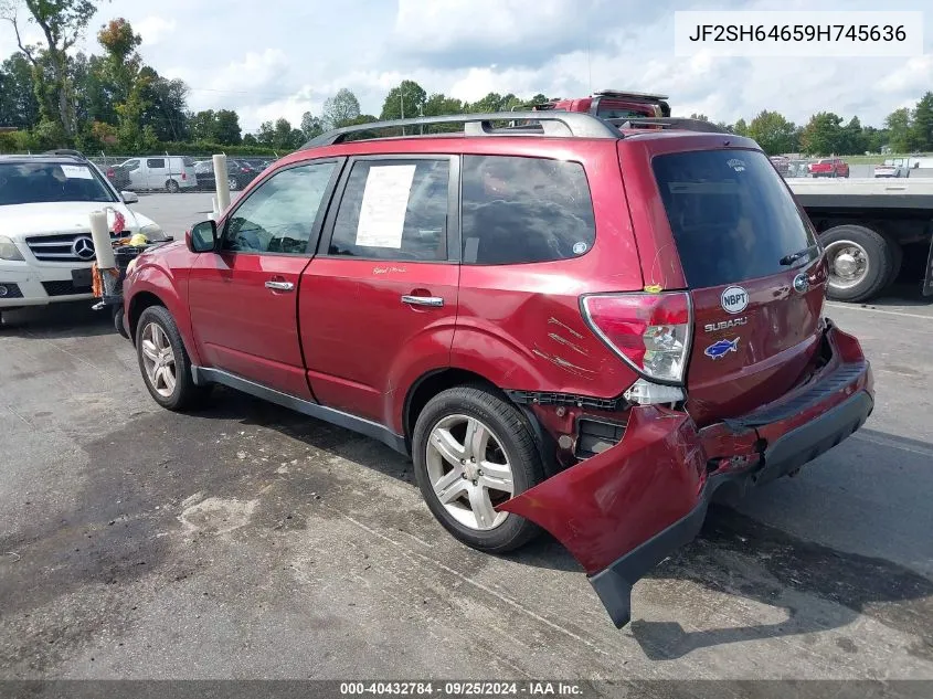 JF2SH64659H745636 2009 Subaru Forester 2.5X Limited