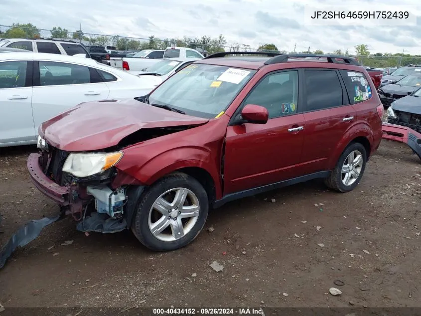 JF2SH64659H752439 2009 Subaru Forester 2.5X Limited