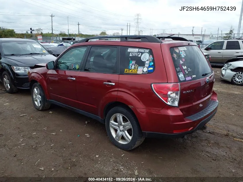 JF2SH64659H752439 2009 Subaru Forester 2.5X Limited