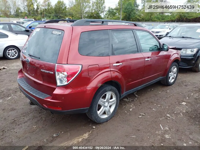 JF2SH64659H752439 2009 Subaru Forester 2.5X Limited