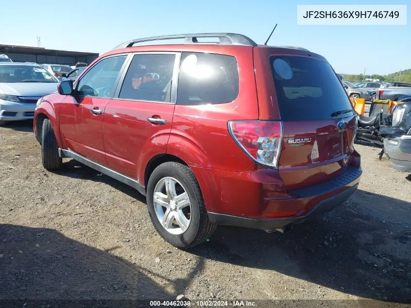 2009 Subaru Forester 2.5X VIN: JF2SH636X9H746749 Lot: 40462038