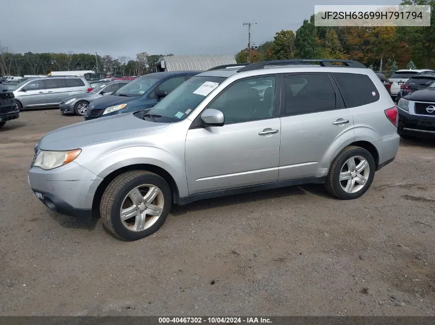 2009 Subaru Forester 2.5X VIN: JF2SH63699H791794 Lot: 40467302