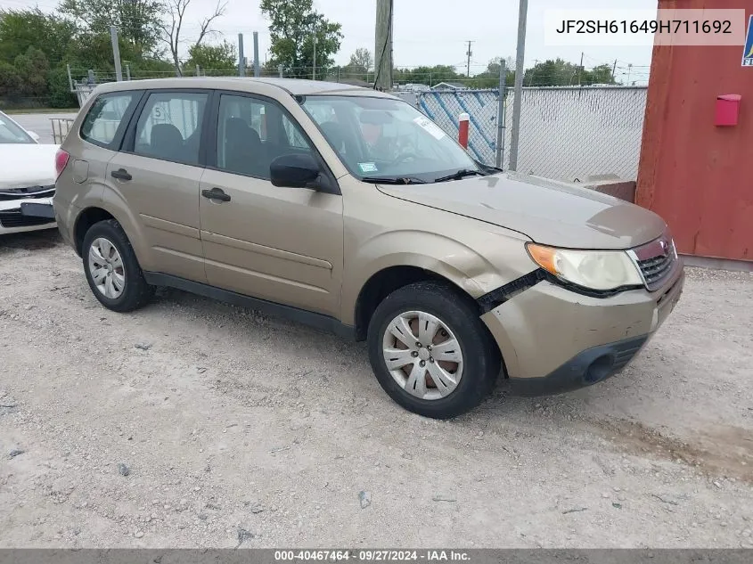 2009 Subaru Forester 2.5X VIN: JF2SH61649H711692 Lot: 40467464