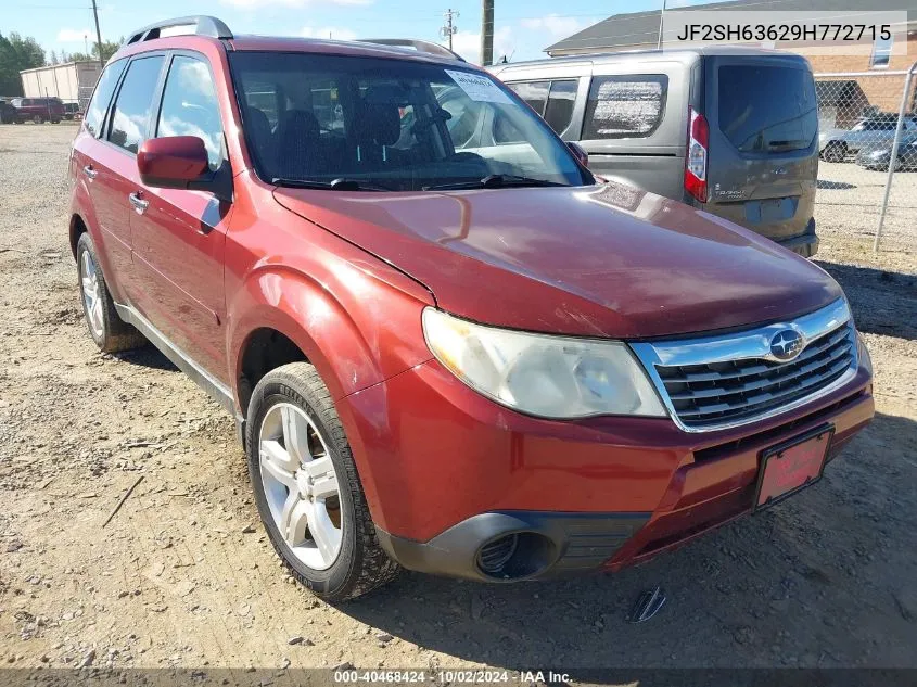 2009 Subaru Forester 2.5X VIN: JF2SH63629H772715 Lot: 40468424