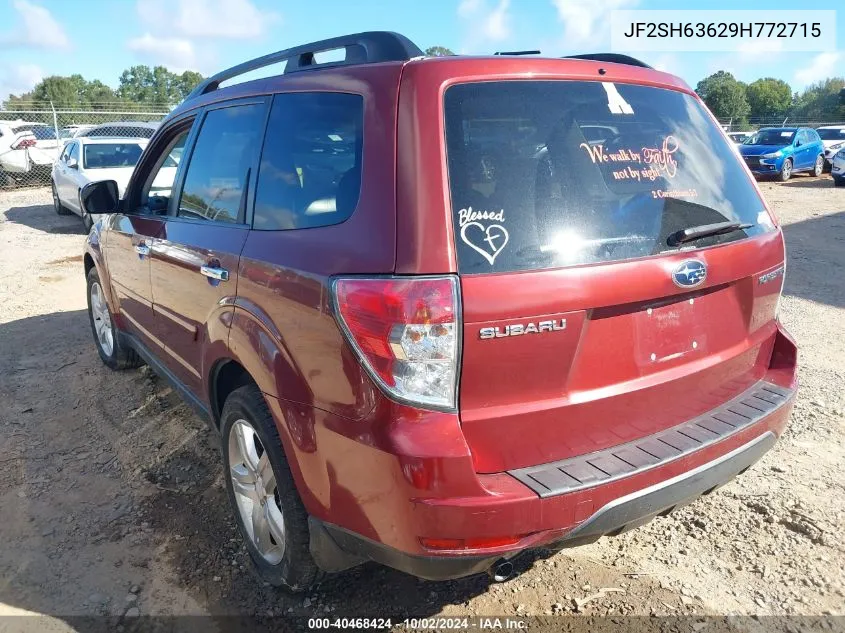 JF2SH63629H772715 2009 Subaru Forester 2.5X