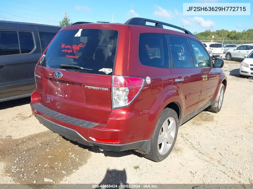 2009 Subaru Forester 2.5X VIN: JF2SH63629H772715 Lot: 40468424