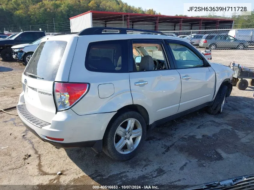 2009 Subaru Forester 2.5X VIN: JF2SH63639H711728 Lot: 40516653