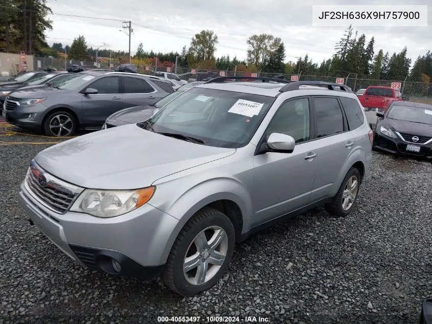 2009 Subaru Forester 2.5X VIN: JF2SH636X9H757900 Lot: 40553497