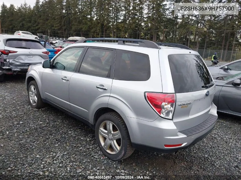 2009 Subaru Forester 2.5X VIN: JF2SH636X9H757900 Lot: 40553497