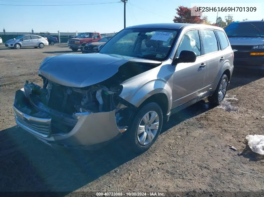 2009 Subaru Forester 2.5X VIN: JF2SH61669H701309 Lot: 40723085