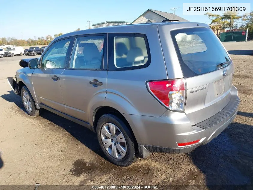 2009 Subaru Forester 2.5X VIN: JF2SH61669H701309 Lot: 40723085