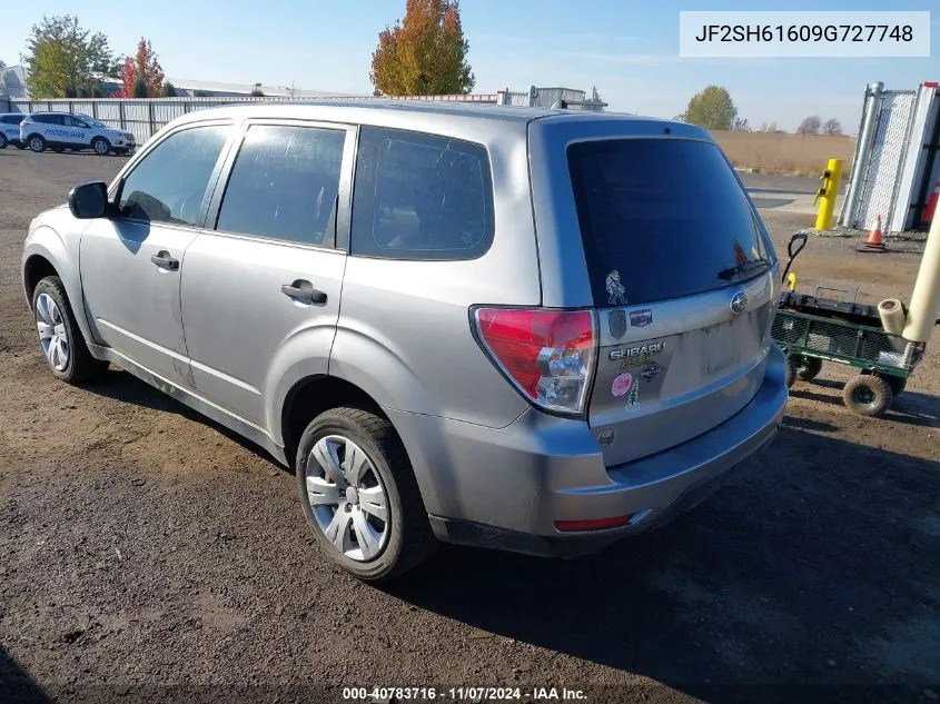 2009 Subaru Forester 2.5X VIN: JF2SH61609G727748 Lot: 40783716