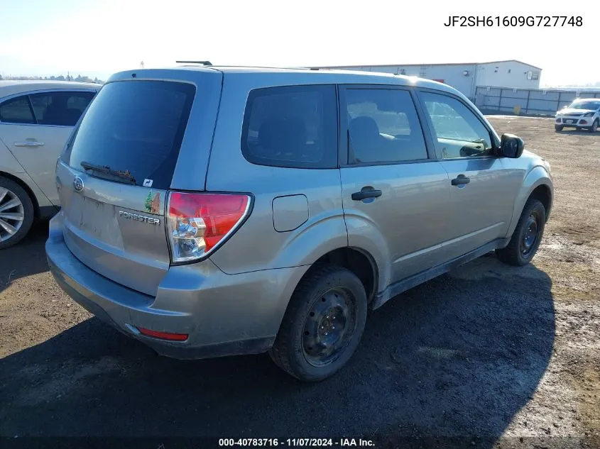 2009 Subaru Forester 2.5X VIN: JF2SH61609G727748 Lot: 40783716