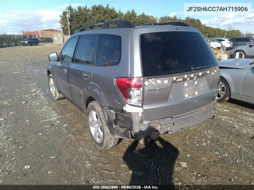 2010 Subaru Forester 2.5X Premium VIN: JF2SH6CC7AH715906 Lot: 39322000