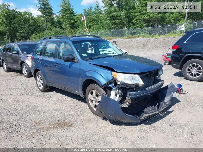 2010 Subaru Forester 2.5X VIN: JF2SH6BC0AH903541 Lot: 39837746