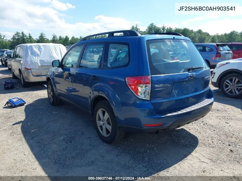 2010 Subaru Forester 2.5X VIN: JF2SH6BC0AH903541 Lot: 39837746