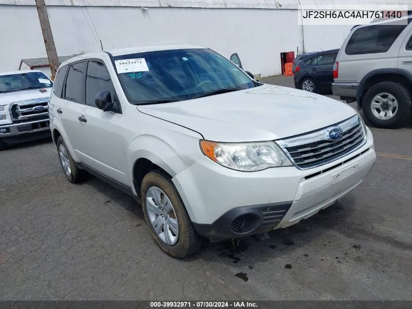 2010 Subaru Forester 2.5X VIN: JF2SH6AC4AH761440 Lot: 39932971