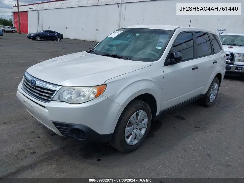 2010 Subaru Forester 2.5X VIN: JF2SH6AC4AH761440 Lot: 39932971