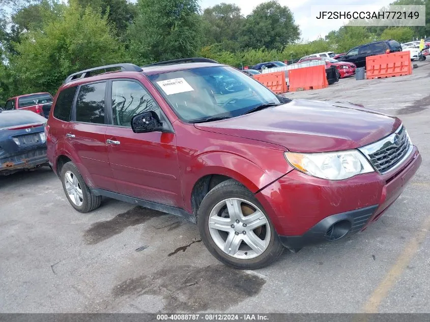 2010 Subaru Forester 2.5X Premium VIN: JF2SH6CC3AH772149 Lot: 40088787