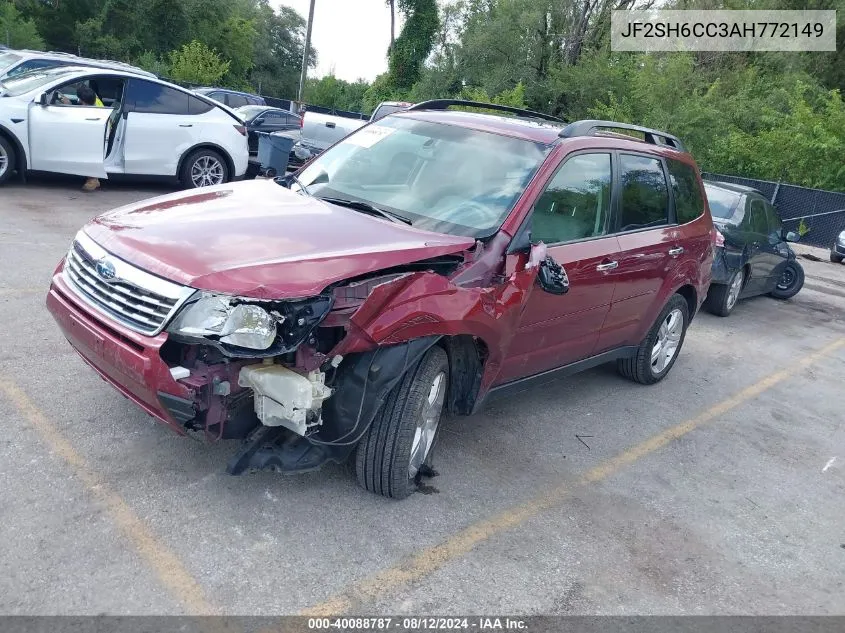 2010 Subaru Forester 2.5X Premium VIN: JF2SH6CC3AH772149 Lot: 40088787