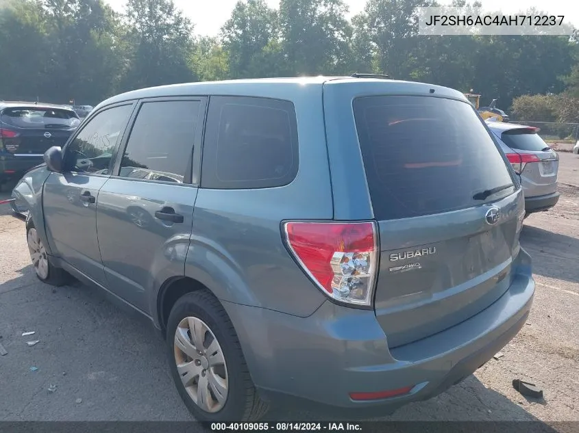 2010 Subaru Forester 2.5X VIN: JF2SH6AC4AH712237 Lot: 40109055