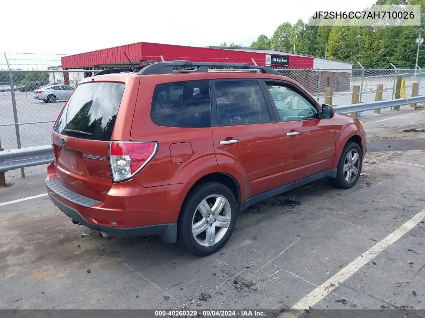 2010 Subaru Forester 2.5X Premium VIN: JF2SH6CC7AH710026 Lot: 40260329