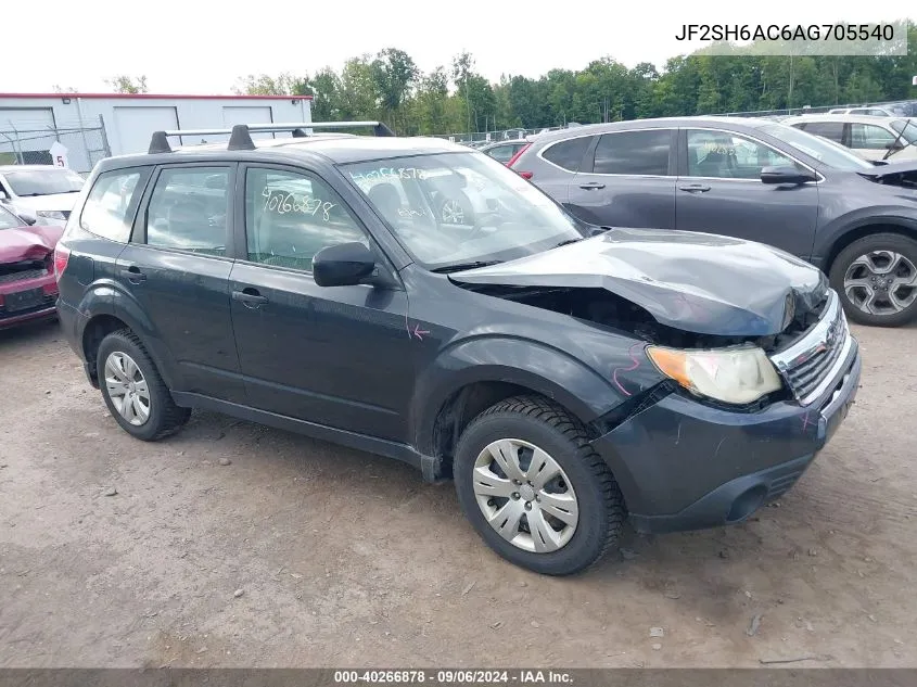 2010 Subaru Forester 2.5X VIN: JF2SH6AC6AG705540 Lot: 40266878