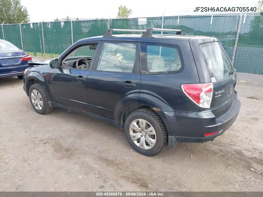 2010 Subaru Forester 2.5X VIN: JF2SH6AC6AG705540 Lot: 40266878