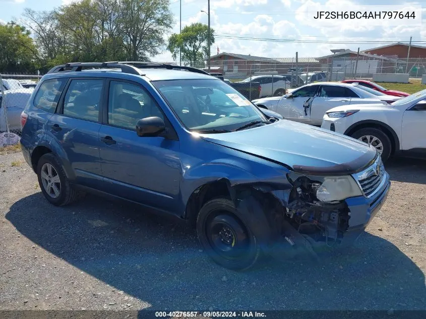 2010 Subaru Forester 2.5X VIN: JF2SH6BC4AH797644 Lot: 40276557