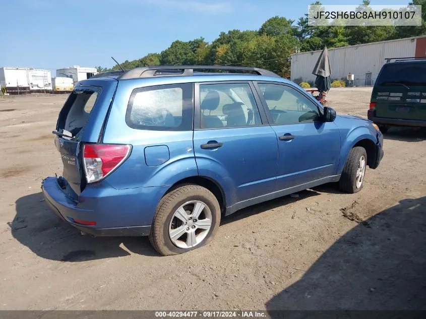 2010 Subaru Forester 2.5X VIN: JF2SH6BC8AH910107 Lot: 40294477