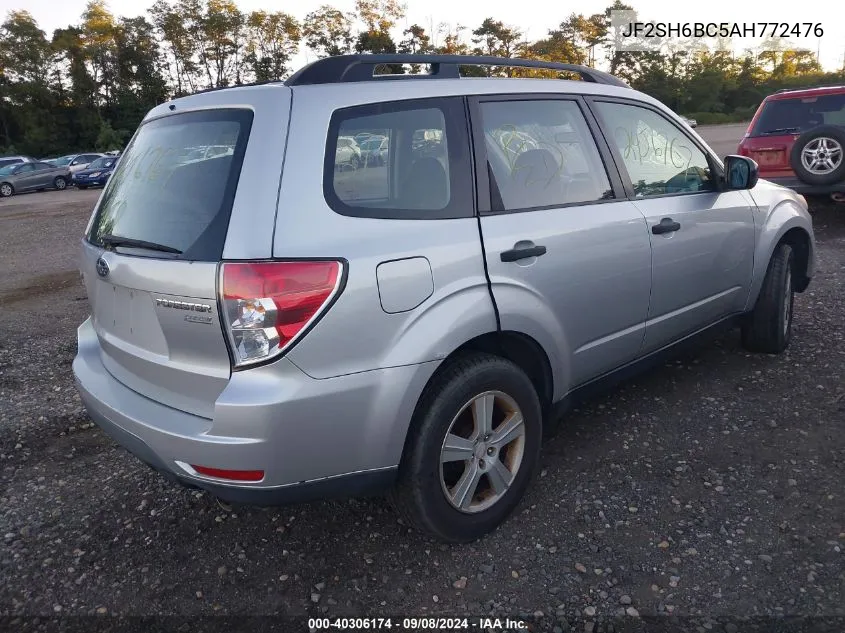 2010 Subaru Forester 2.5X VIN: JF2SH6BC5AH772476 Lot: 40306174