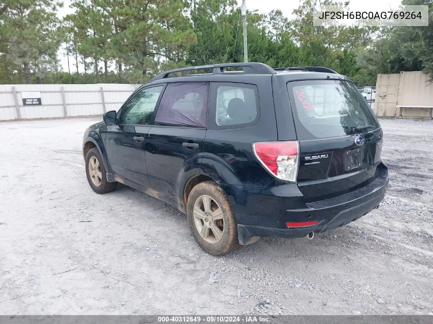 2010 Subaru Forester 2.5X VIN: JF2SH6BC0AG769264 Lot: 40312649