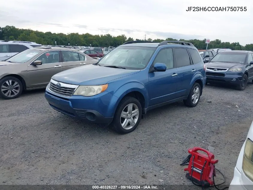 2010 Subaru Forester 2.5X Premium VIN: JF2SH6CC0AH750755 Lot: 40326227