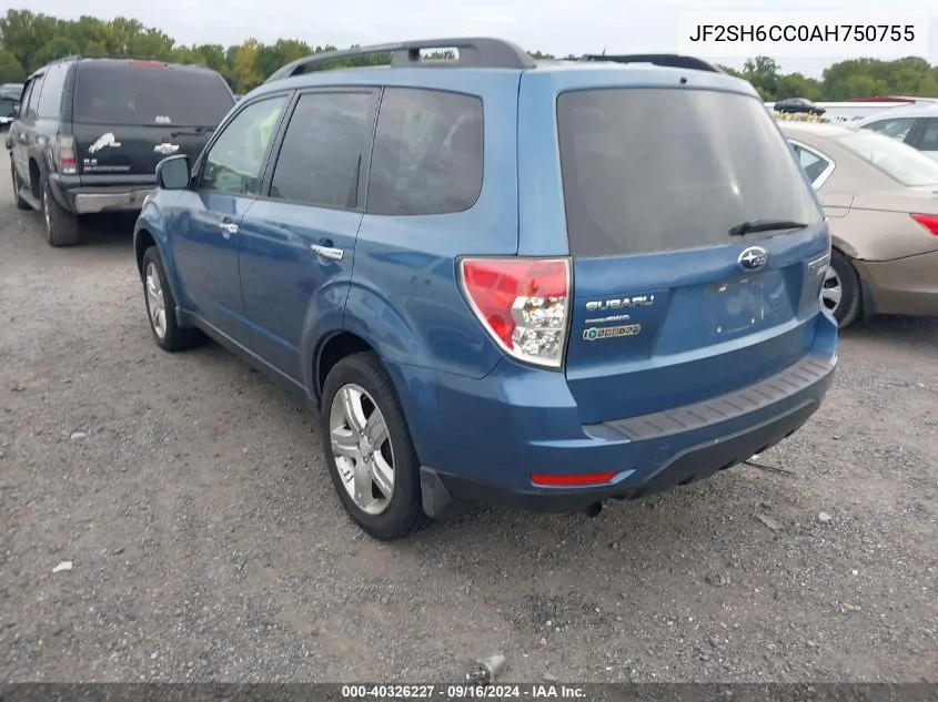 2010 Subaru Forester 2.5X Premium VIN: JF2SH6CC0AH750755 Lot: 40326227