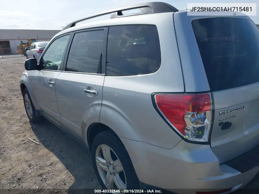 2010 Subaru Forester 2.5X Premium VIN: JF2SH6CC1AH715481 Lot: 40332546