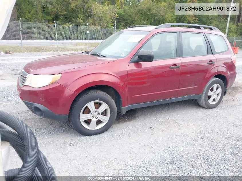 2010 Subaru Forester Xs VIN: JF2SH6BC2AH901872 Lot: 40344049