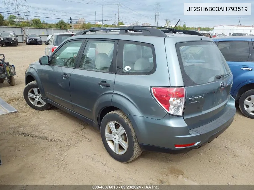 2010 Subaru Forester Xs VIN: JF2SH6BC3AH793519 Lot: 40376018