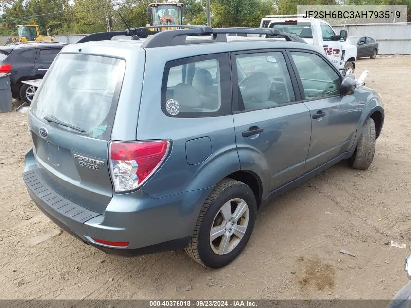 2010 Subaru Forester Xs VIN: JF2SH6BC3AH793519 Lot: 40376018