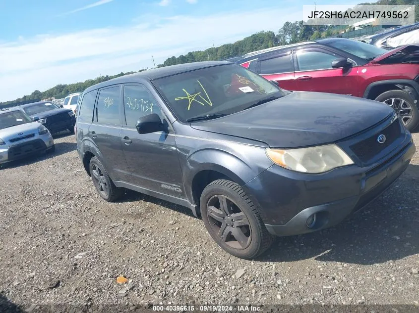 2010 Subaru Forester 2.5X VIN: JF2SH6AC2AH749562 Lot: 40396615