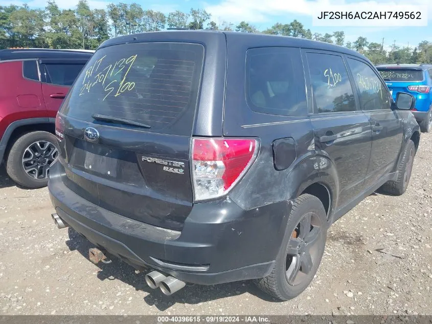 2010 Subaru Forester 2.5X VIN: JF2SH6AC2AH749562 Lot: 40396615