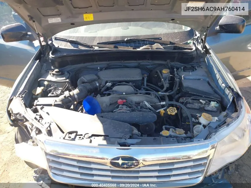 JF2SH6AC9AH760414 2010 Subaru Forester 2.5X