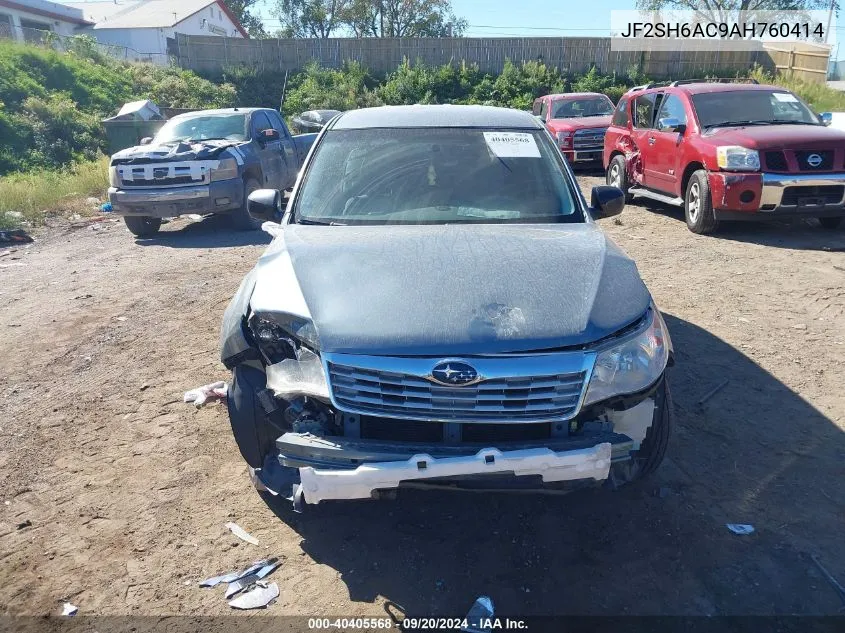 2010 Subaru Forester 2.5X VIN: JF2SH6AC9AH760414 Lot: 40405568