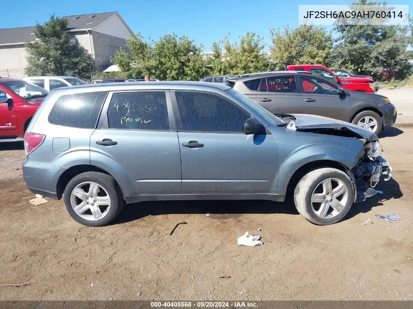 2010 Subaru Forester 2.5X VIN: JF2SH6AC9AH760414 Lot: 40405568