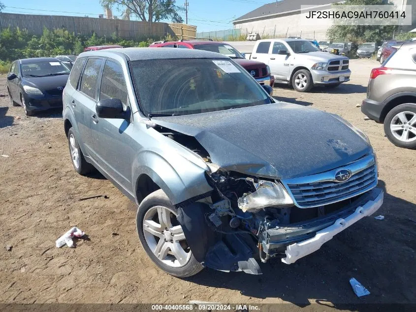 2010 Subaru Forester 2.5X VIN: JF2SH6AC9AH760414 Lot: 40405568