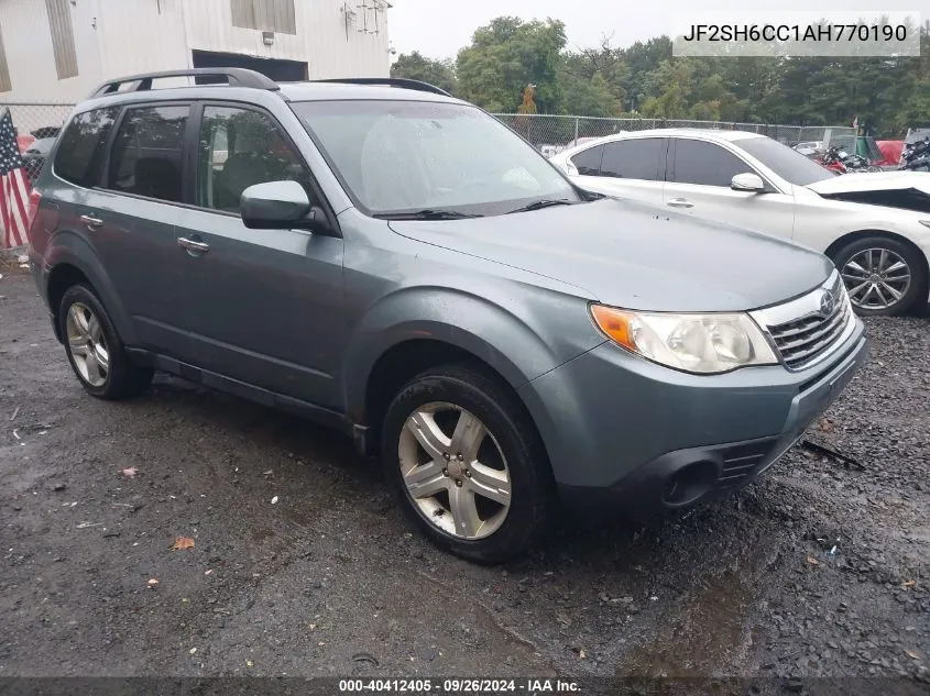 2010 Subaru Forester 2.5X Premium VIN: JF2SH6CC1AH770190 Lot: 40412405