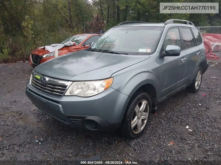 2010 Subaru Forester 2.5X Premium VIN: JF2SH6CC1AH770190 Lot: 40412405