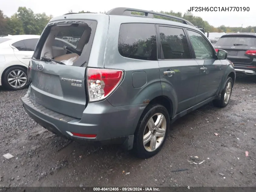 2010 Subaru Forester 2.5X Premium VIN: JF2SH6CC1AH770190 Lot: 40412405