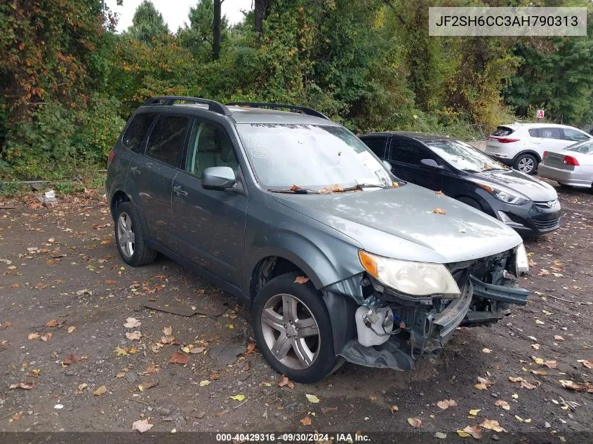 2010 Subaru Forester 2.5X Premium VIN: JF2SH6CC3AH790313 Lot: 40429316