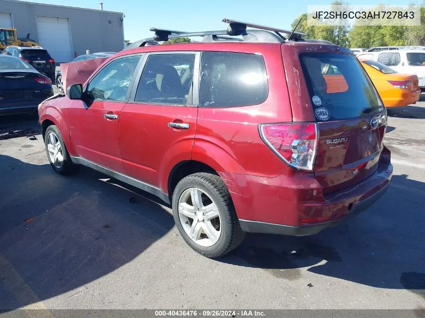 2010 Subaru Forester 2.5X Premium VIN: JF2SH6CC3AH727843 Lot: 40436476